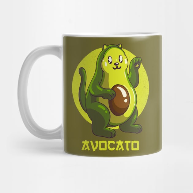 Avocato Avocado Cat by anycolordesigns